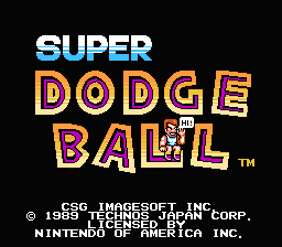Super Dodge Ball title screenshot